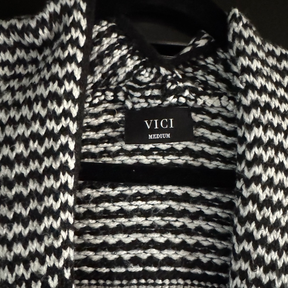 Vice Geometric Patterned Cardigan - image 2